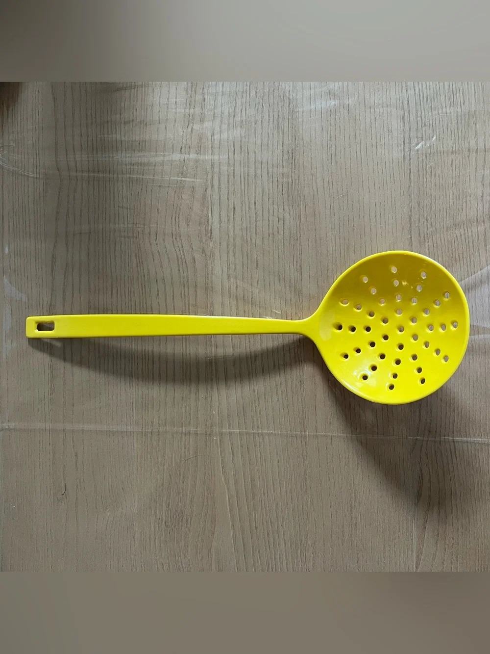 Vintage Copco Melamine Slotted Spoon Strainer Ladle YELLOW Butter Mom